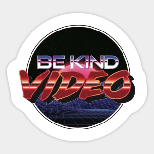 Be Kind Video Logo Sticker